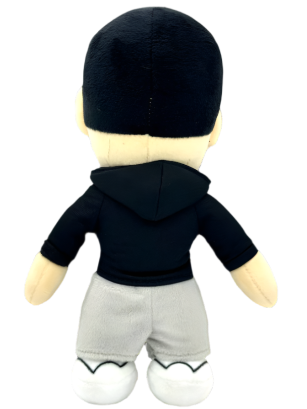 Drake plushie back view